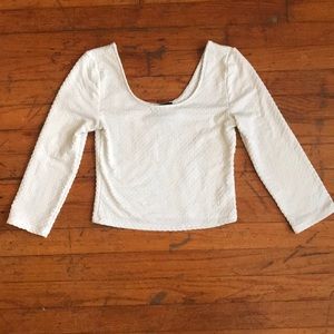 White crop top